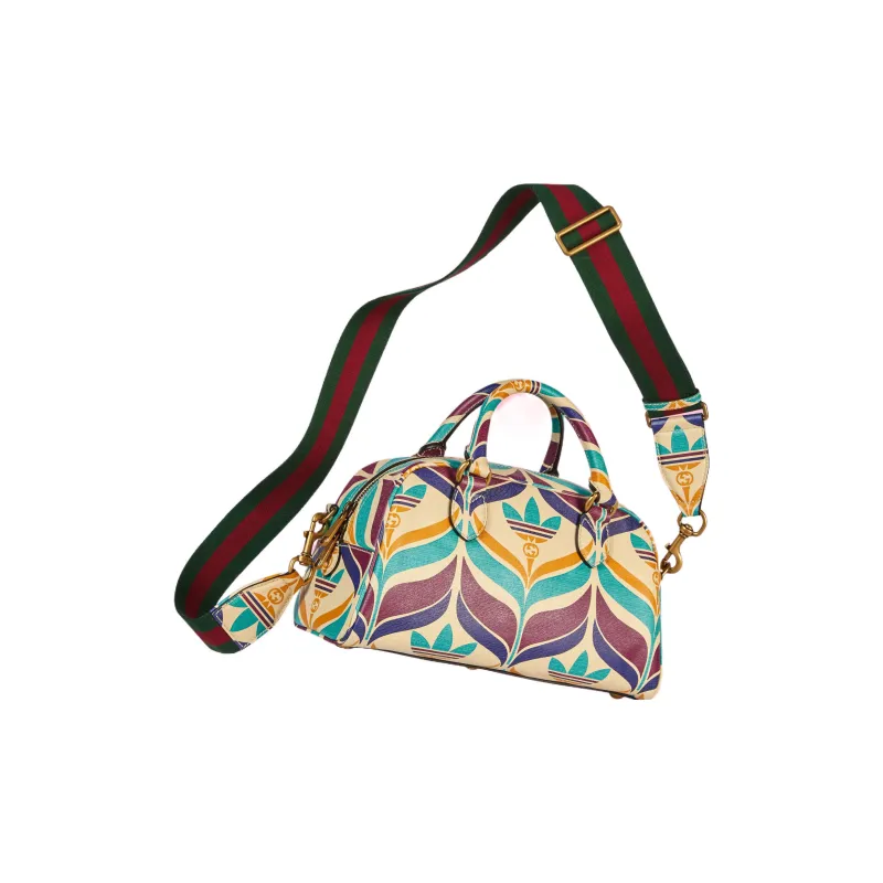 GUCCI X ADIDAS Collaboration Leather Crossbody Bag Mini Men's Multicolor-2