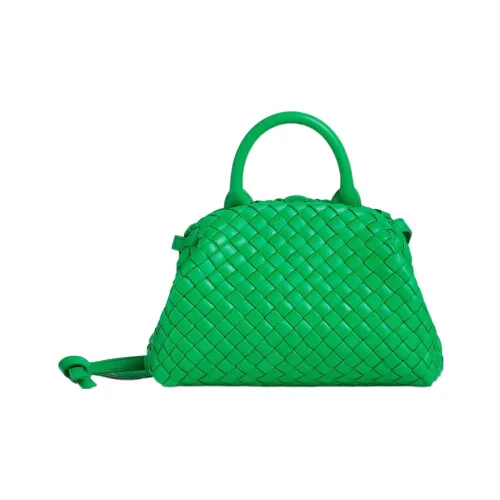 Bottega Veneta Handle Padded Intreccio Top Handle Mini Parakeet