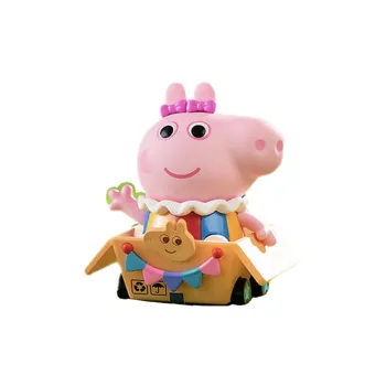 POP MART Piglet Peppa Pig Playtime Collection Blind Box Products Single Mystery Box/2 Mystery Boxes