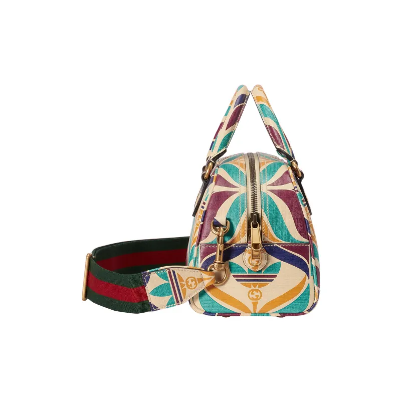 GUCCI X ADIDAS Collaboration Leather Crossbody Bag Mini Men's Multicolor-4