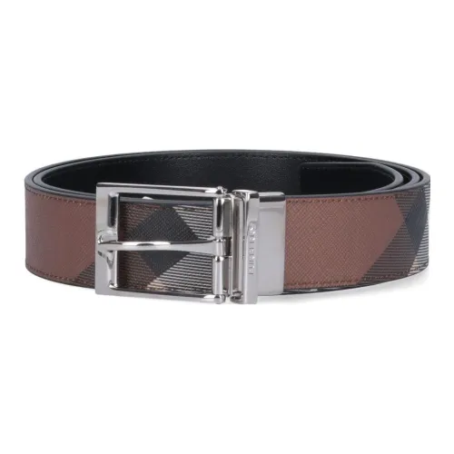 Burberry Leather Belts Men Brown