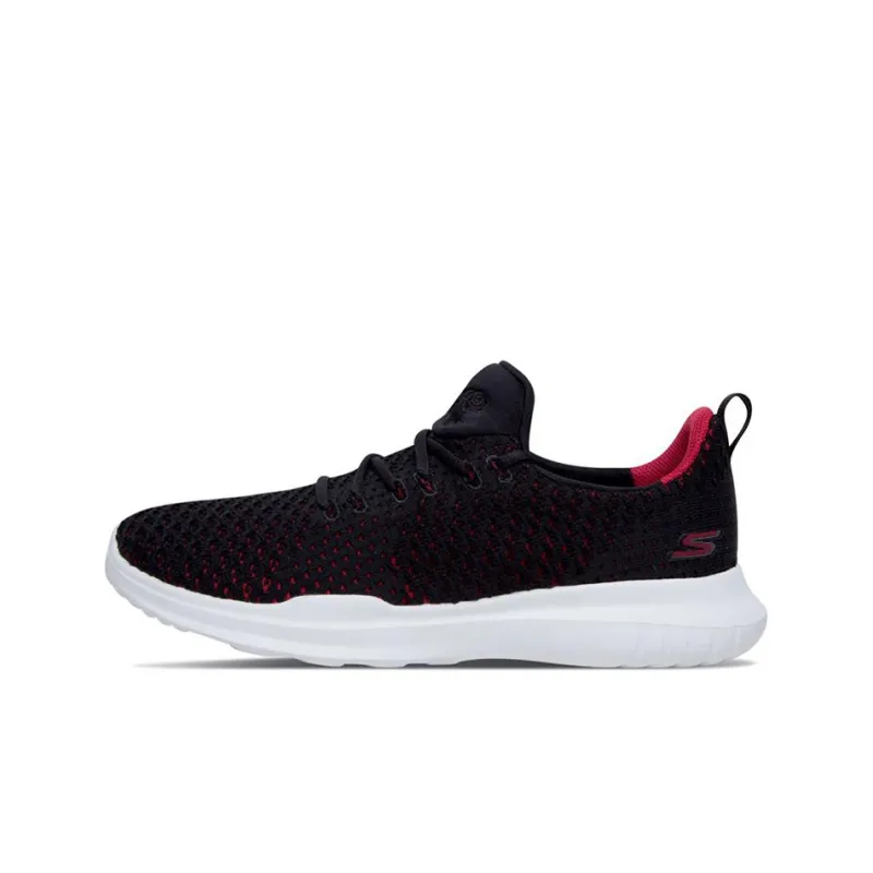 Skechers Go Run Mojo Cushioned Anti-Slip Wear-Resistant Breathable Lightweight Low-Top Running Shoes Women's Black Red-0