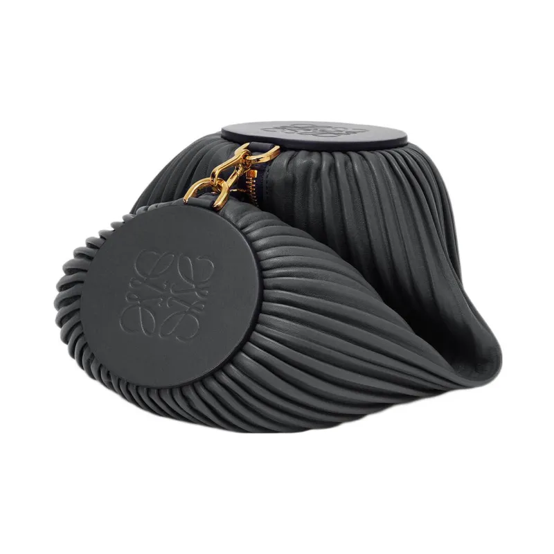 LOEWE Bracelet With Cow Leather And Sheepskin Wrist Bag, Shoulder Bag Trumpets Women's Black-4