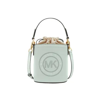 MICHAEL KORS Aidy Cow Leather Bucket Bags Handbags Small Size Women's Mint Green