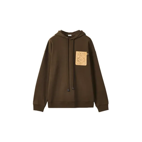 LOEWE Sweatshirts Men Olive Green