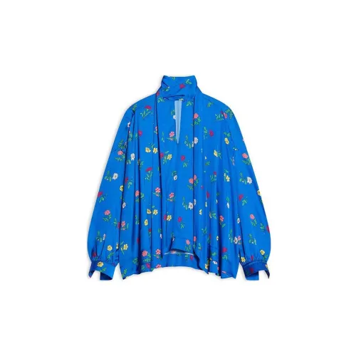 Balenciaga Shirts Women's Royal Blue