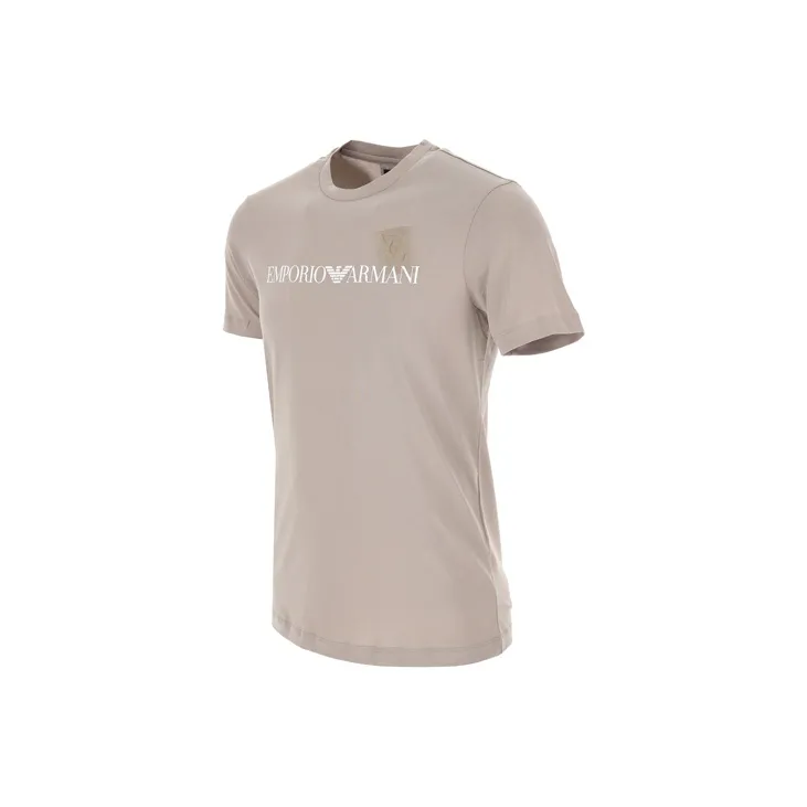 EMPORIO ARMANI Pima-jersey T-shirt With Logo Print-2