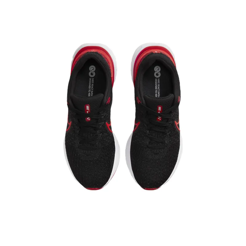 Nike React Infinity Run Flyknit 3 Blasck University Red Women's-3