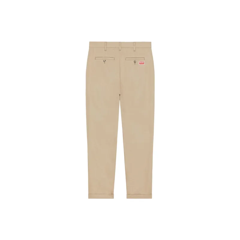 KENZO Logo patch Straight leg Trousers-1