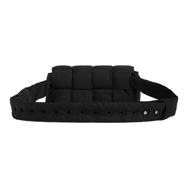 Bottega Veneta CASSETTE Nylon Fanny Pack Mini Men's Black-4