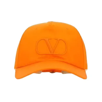 Valentino Silk Baseball Caps Unisex Yellow
