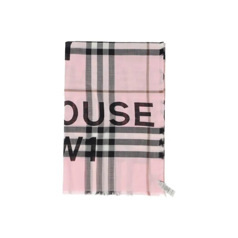 Burberry Knit Scarves Women's Light Pink-0