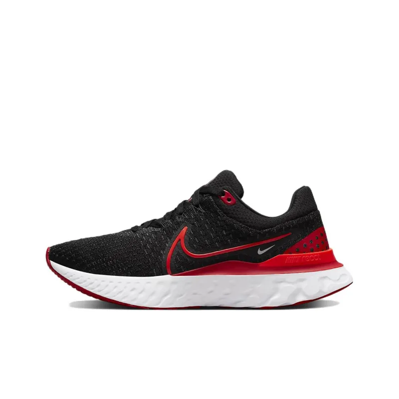 Nike React Infinity Run Flyknit 3 Blasck University Red Women's-0