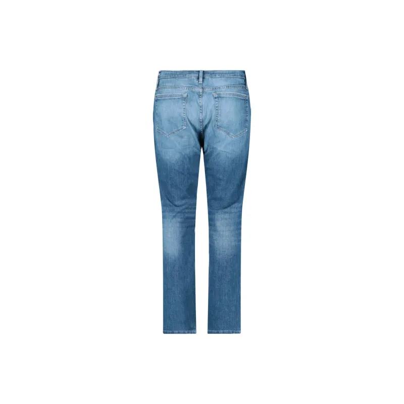 FRAME Straight-Fit Cropped Jeans-1