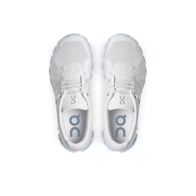 On Running Cloud 5 White Chambray Women's-3