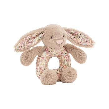 JELLYCAT Blossom Bea Beige Bunny Grabber Stuffed Animal