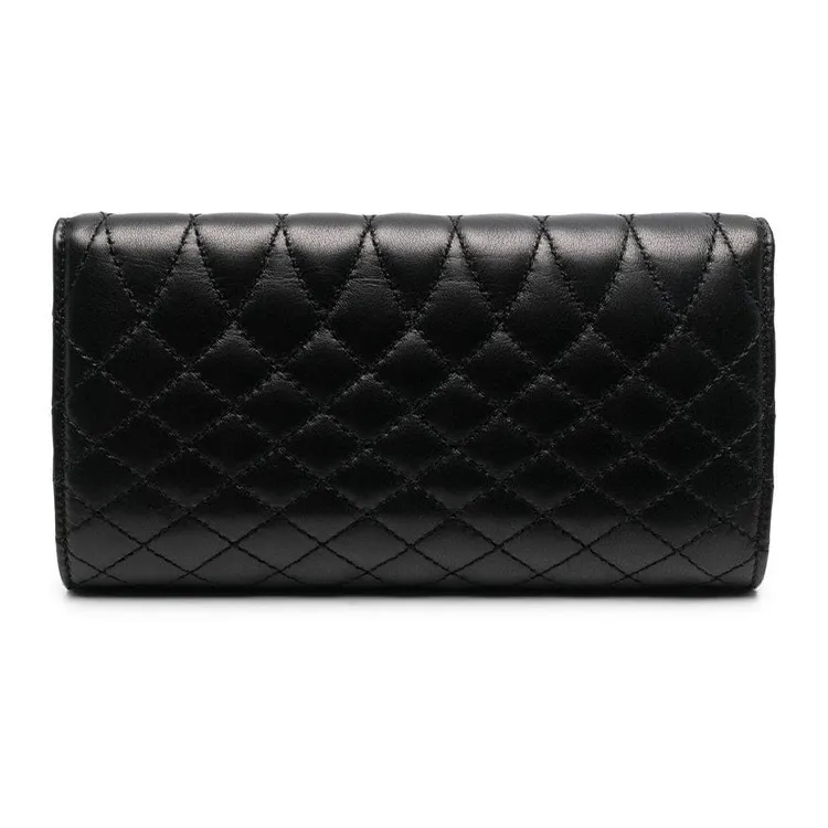 Lanvin Calfskin Wallet Women's Black-1