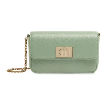 Furla 1927 Collection Leather Shoulder Bag, Crossbody Bag Women's Olive