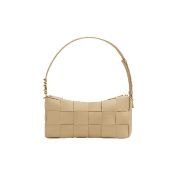 Bottega Veneta Brick Cassette Shoulder Bag Porridge