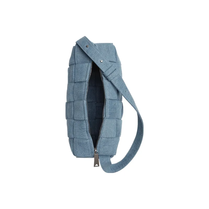 Bottega Veneta Brick Cassette Shoulder Bag Indigo Washed-3