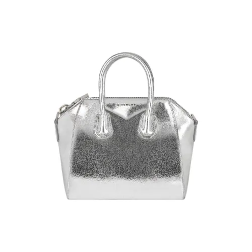 Givenchy Lambskin Crossbody Bag Mini Women's Silver