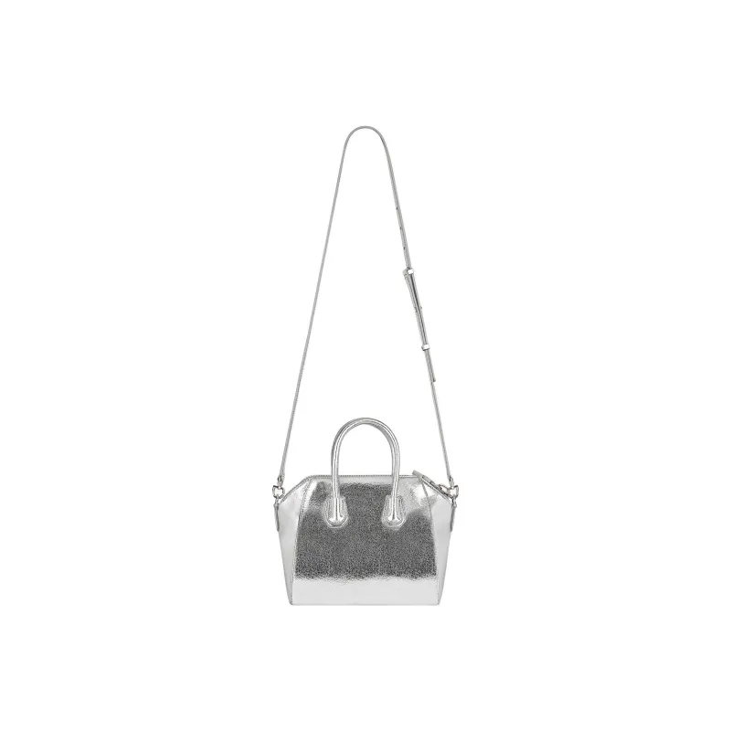 Givenchy Lambskin Crossbody Bag Mini Women's Silver-2