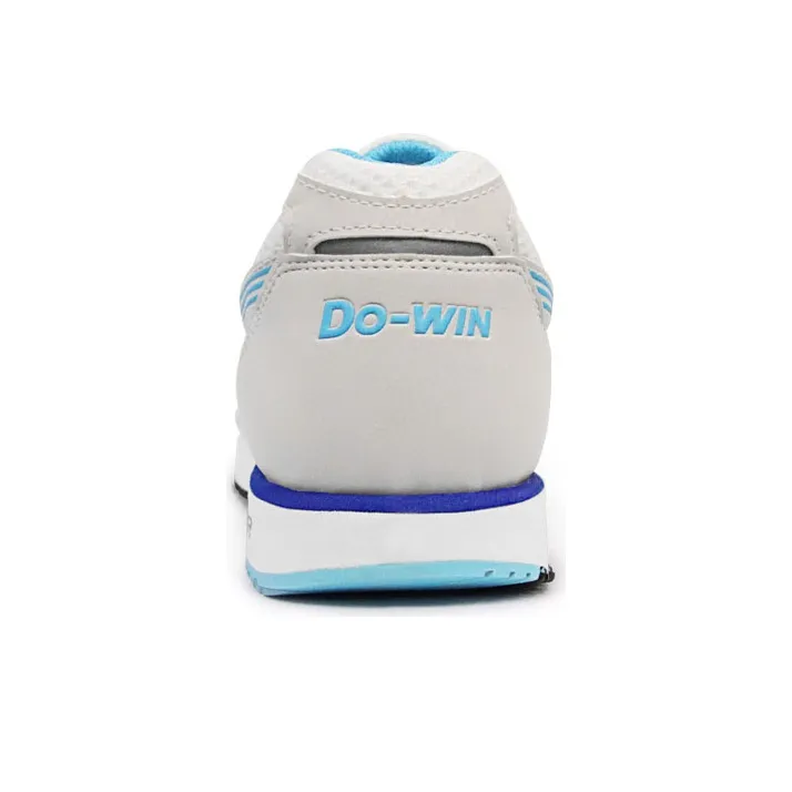 DO WIN Cushioning Slip Resistant Abrasion Resistant Breathable Low Top Running Shoes Unisex White Blue-3