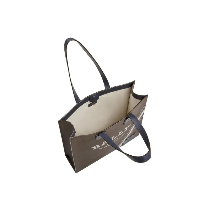 BALLY Crystalia Polyurethane Tote Bag Shopping Bag Handbag Shoulder Bag Women's Brown-2