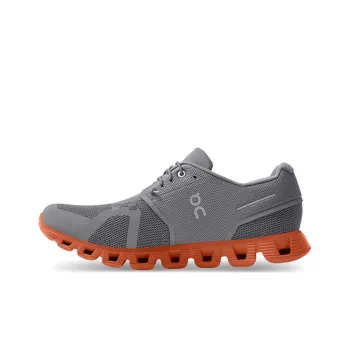 On Running Cloud 5 Zinc Grey CanyOn Orange