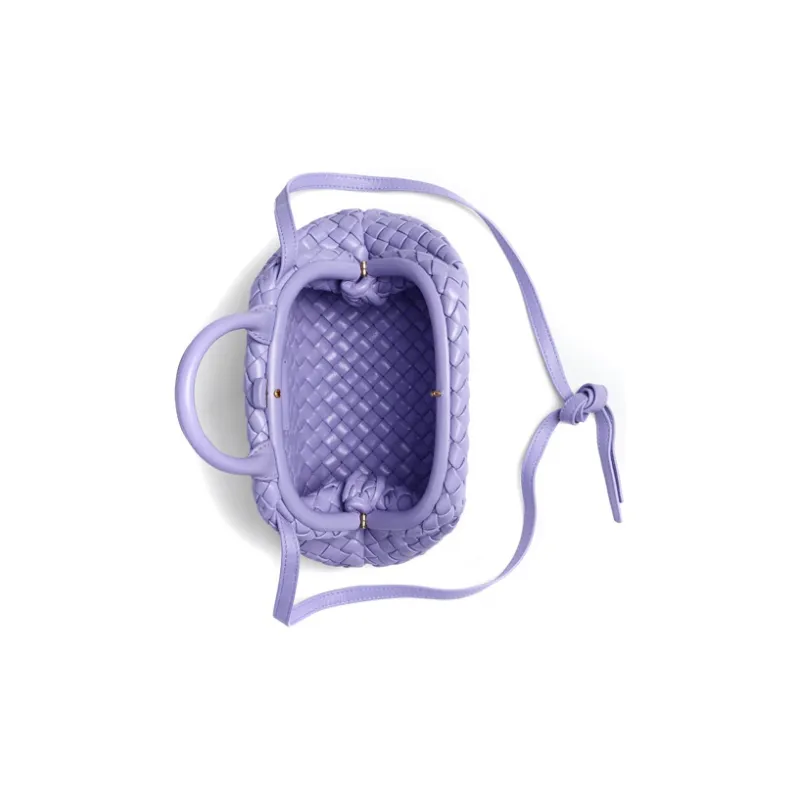 Bottega Veneta Handle Padded Intreccio Top Handle Mini Wisteria-2