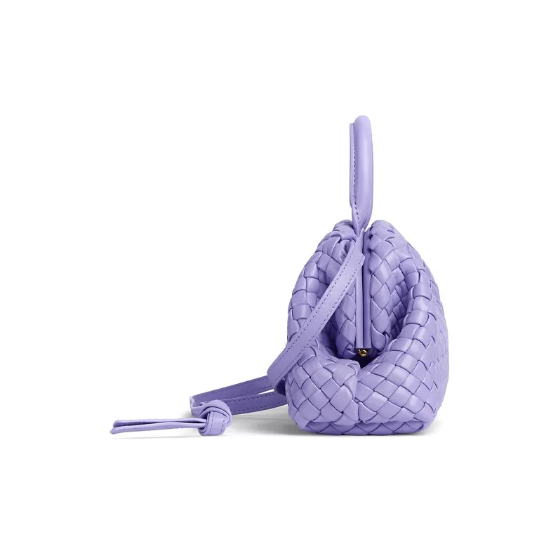 Bottega Veneta Handle Padded Intreccio Top Handle Mini Wisteria-1
