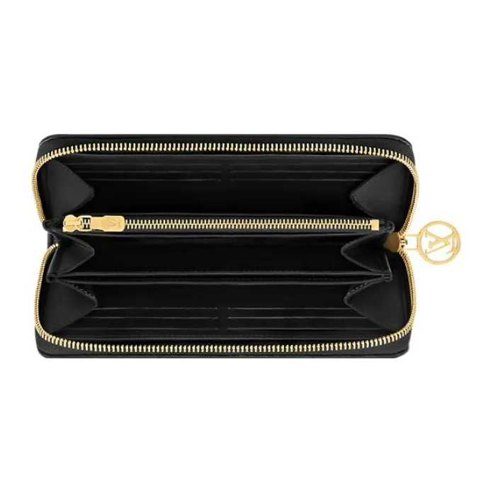 LOUIS VUITTON Zip Wallet Black-2