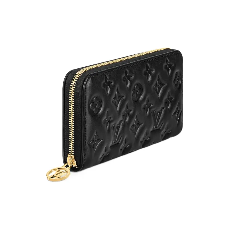 LOUIS VUITTON Zip Wallet Black-1