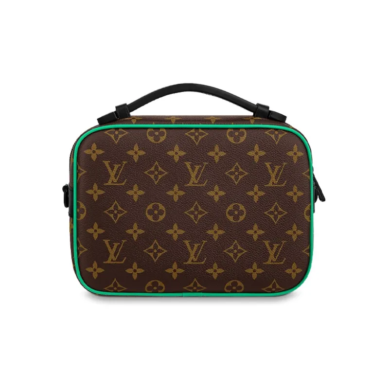 LOUIS VUITTON S Lock Messenger Monogram Macassar Minty Green-2