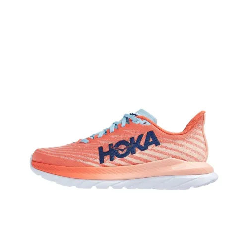 HOKA ONE ONE Mach 5 Running Shoes Women's Low-Top Tea Rose/Peach Pink