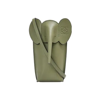 LOEWE Classic Calfskin Crossbody Bag, Shoulder Bag Women's Grass Green