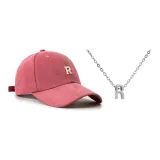 Rose Red Hats & Caps+Necklace