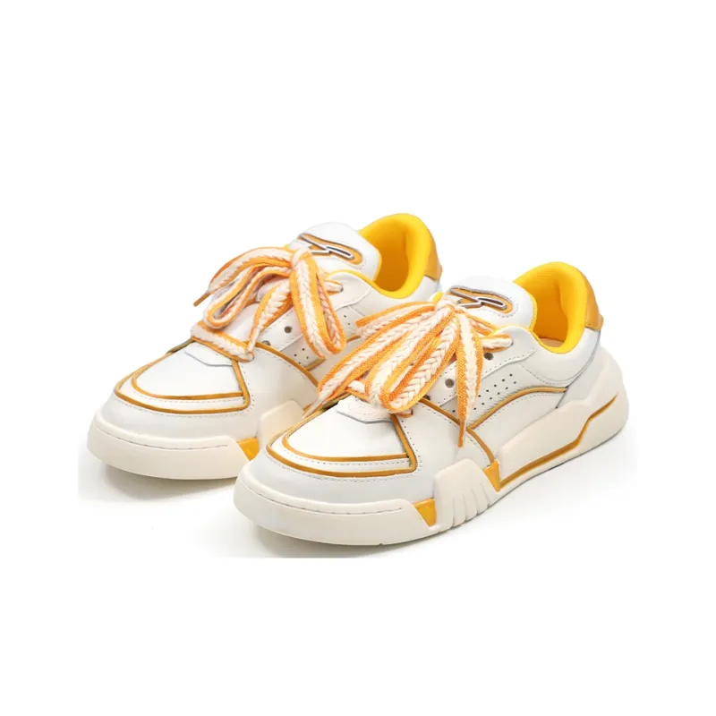 The Last Redemption Spacecourt Stylish Skateboarding Shoes Men's Yellow-2