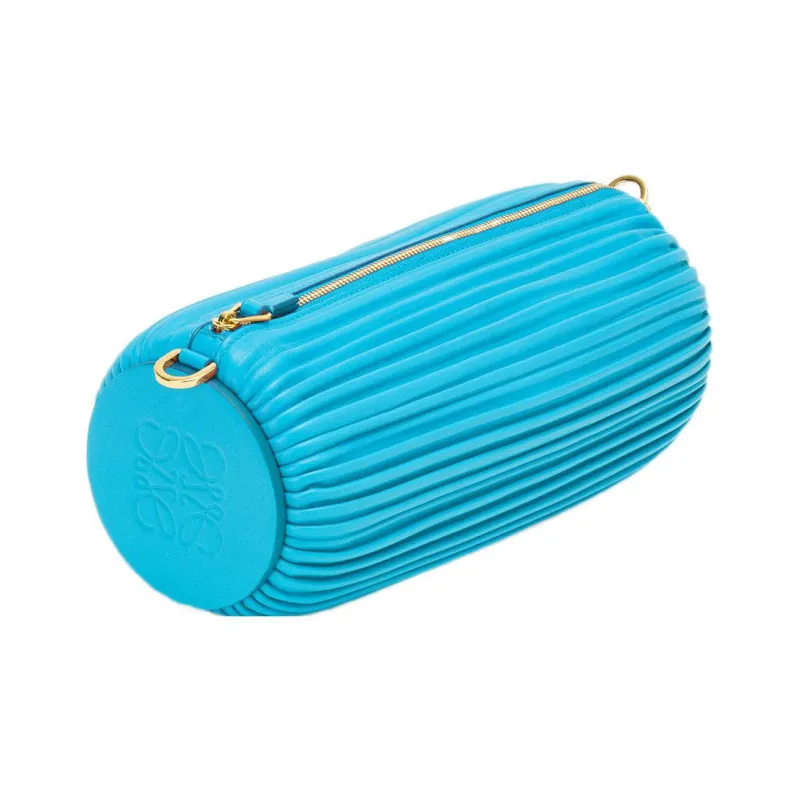 LOEWE Bracelet Cow Leather 3-in-1 Wrist Bag Women's Blue-1