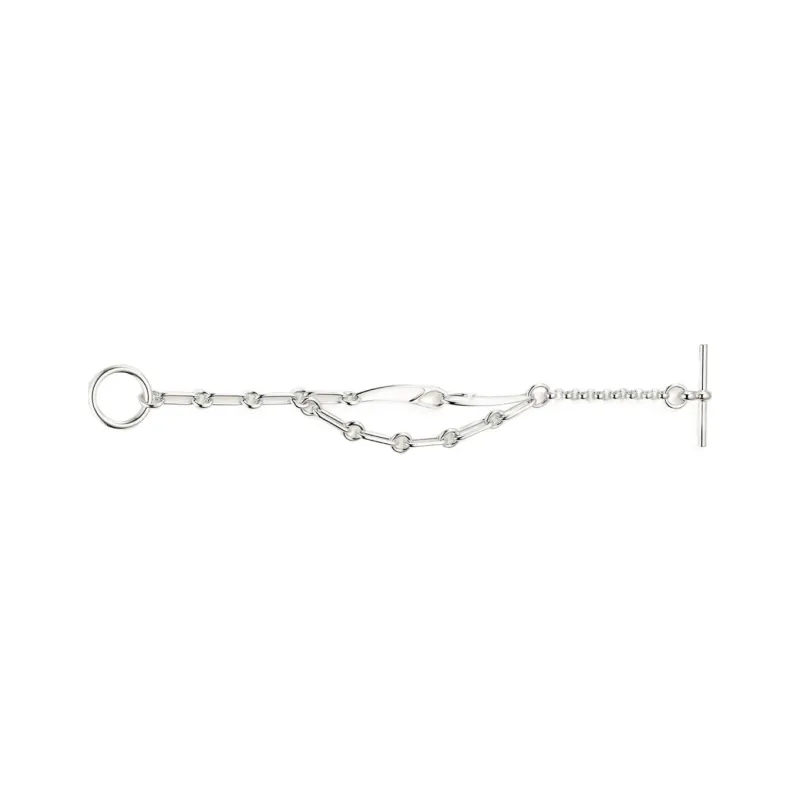 HERMES Chaine D'Ancre Bracelets Unisex Silver-0