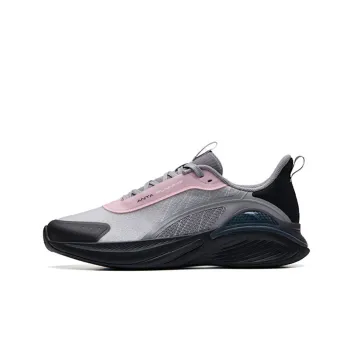 Anta Running Collection Cushioning Anti Slip And Wear Resistant Low Top Running Shoes Women's Black Gray Red