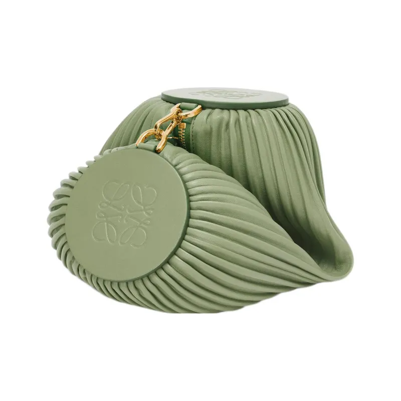 LOEWE Bracelet Cow Leather Portable Crossbody Bag Shoulder Bag Women's Green-3