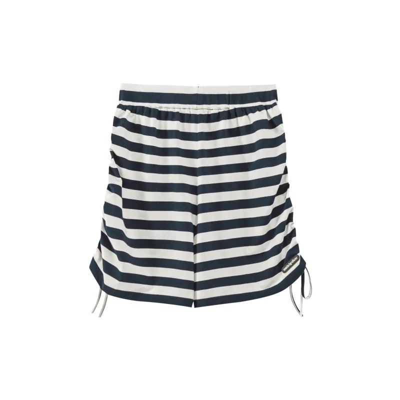 CHUU Casual Shorts Women's Navy Blue Stripes-1