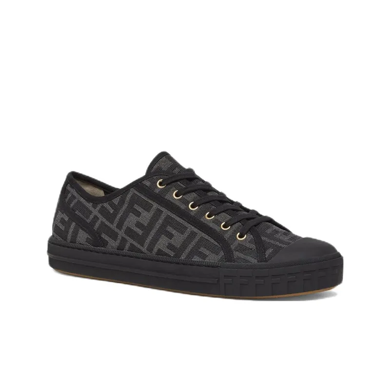 fendi rockoko knit sneakers