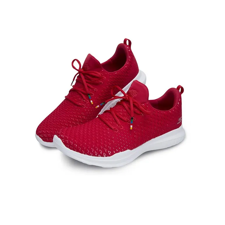 Skechers Go Run Mojo Cushioned Anti-Slip Wear-Resistant Breathable Lightweight Low-Top Running Shoes Women's Red-2