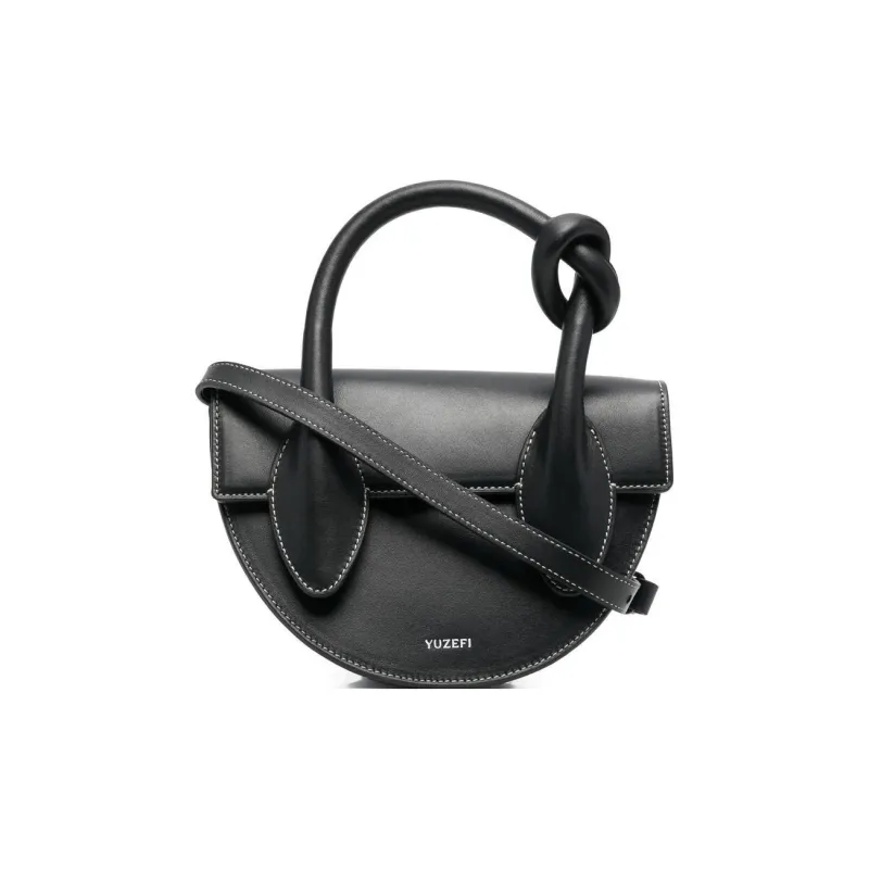 YUZEFI Pretzel Knotted Tote Bag-0