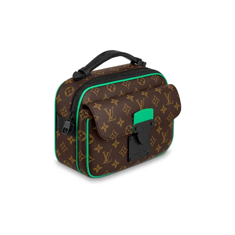 LOUIS VUITTON S Lock Messenger Monogram Macassar Minty Green-1