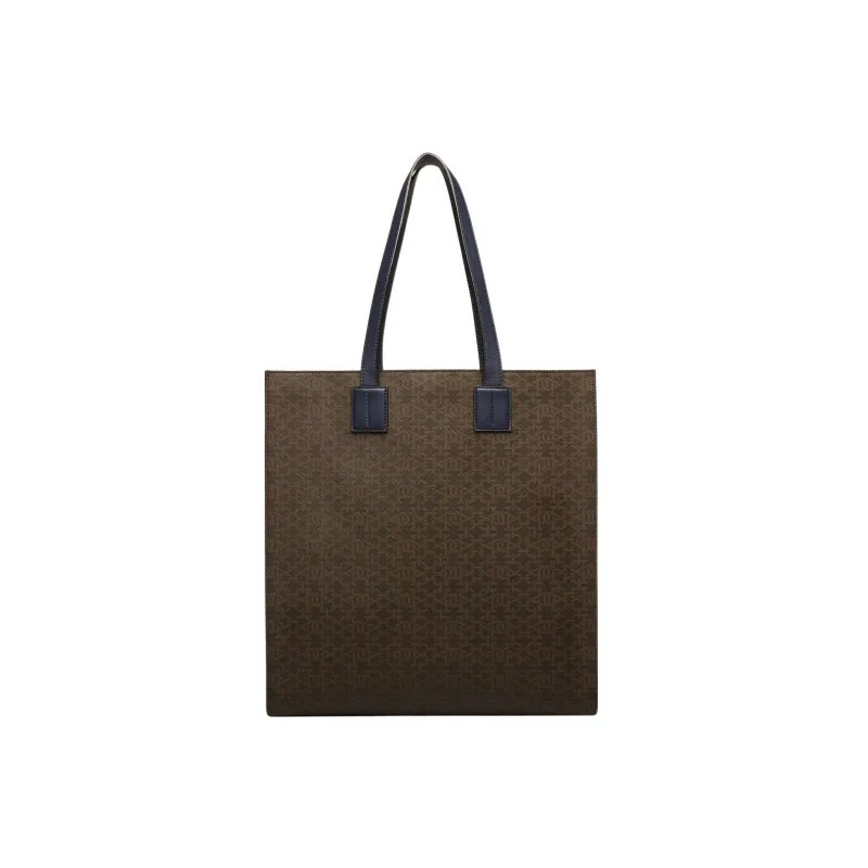 BALLY Crystalia Polyurethane Tote Bag Shopping Bag Handbag Shoulder Bag Women's Brown-1