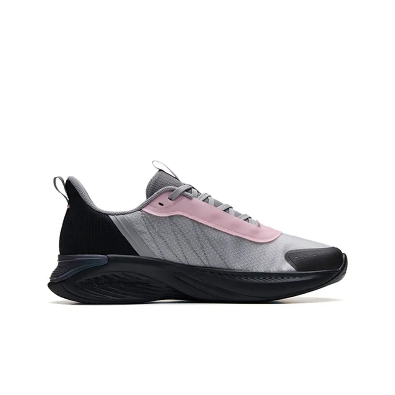 Anta Running Collection Cushioning Anti-Slip And Wear-Resistant Low-Top Running Shoes Women's Black Gray Red-1
