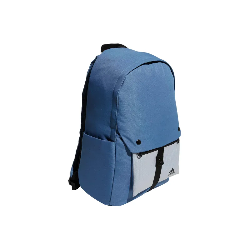 Adidas Polyester Backpack Regular Unisex Blue, Gray & Multicolor-1
